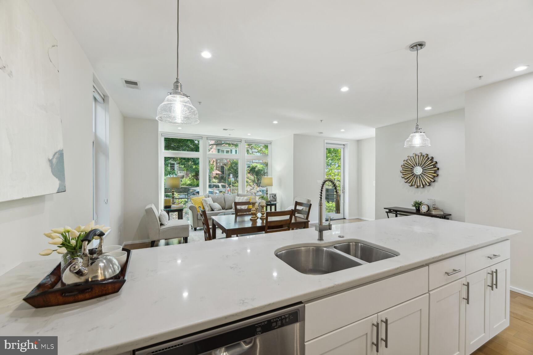 129 Varnum Street Northwest, Unit 1 Washington, DC 20011 - Photo 6 of 22 Kitchen facing Living Room