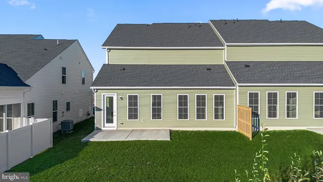 a aerial view of a house with a garden