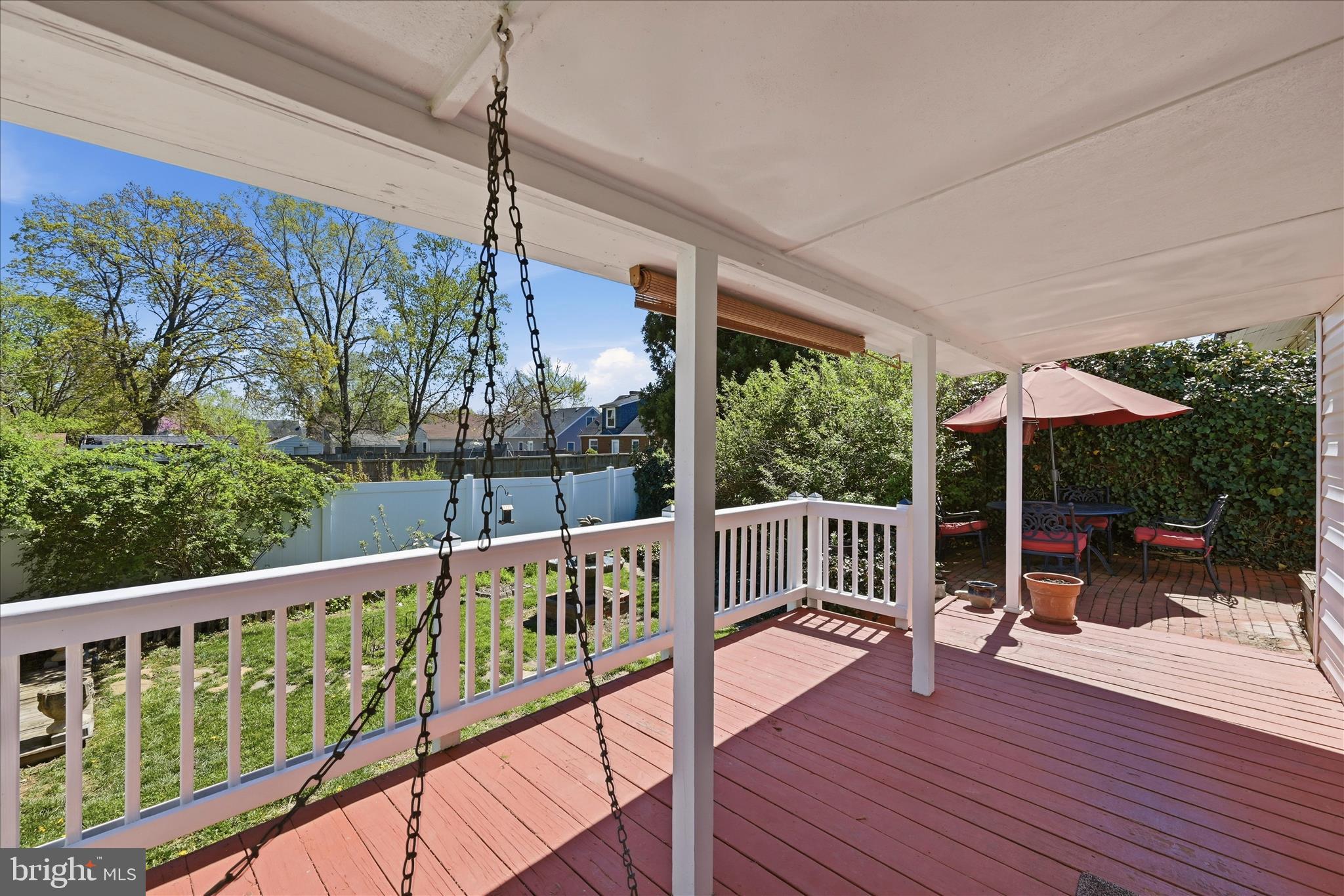 510 North Pleasant Valley Road Winchester, VA 22601 - Photo 43 of 63 a view of a balcony with wooden floor and outdoor seating