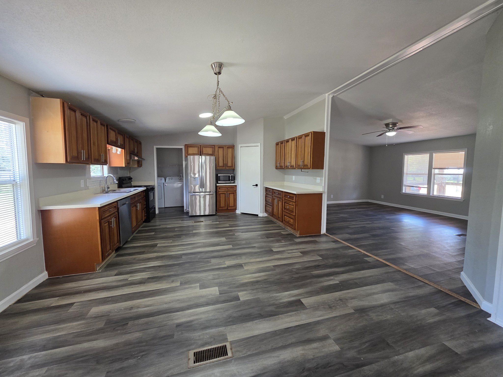 12121 Old County Road Willis, TX 77378 - Photo 6 of 16 View of kitchen and front living area