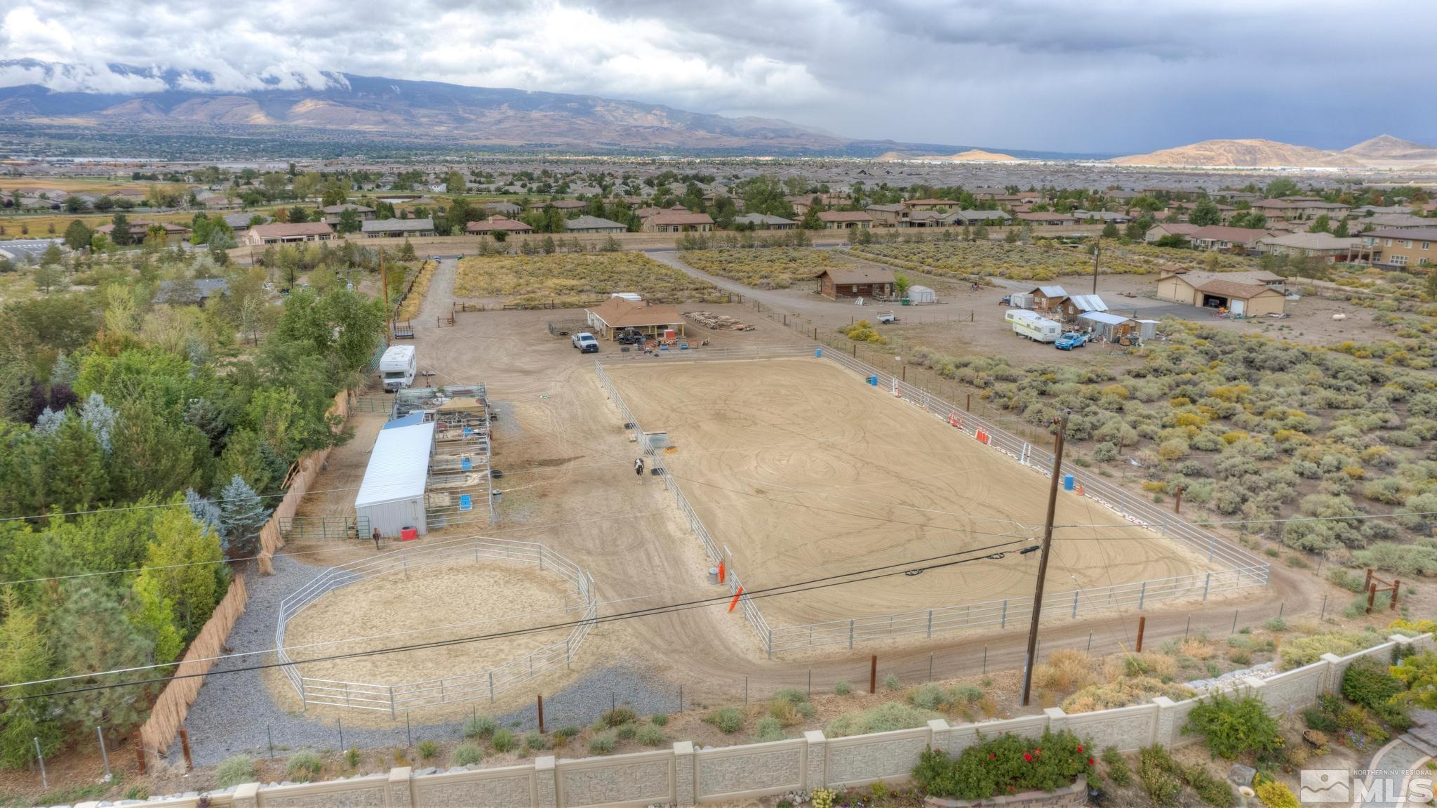 8250 Desert Way Reno, NV 89521 - Photo 24 of 32 an aerial view of residential houses with outdoor space