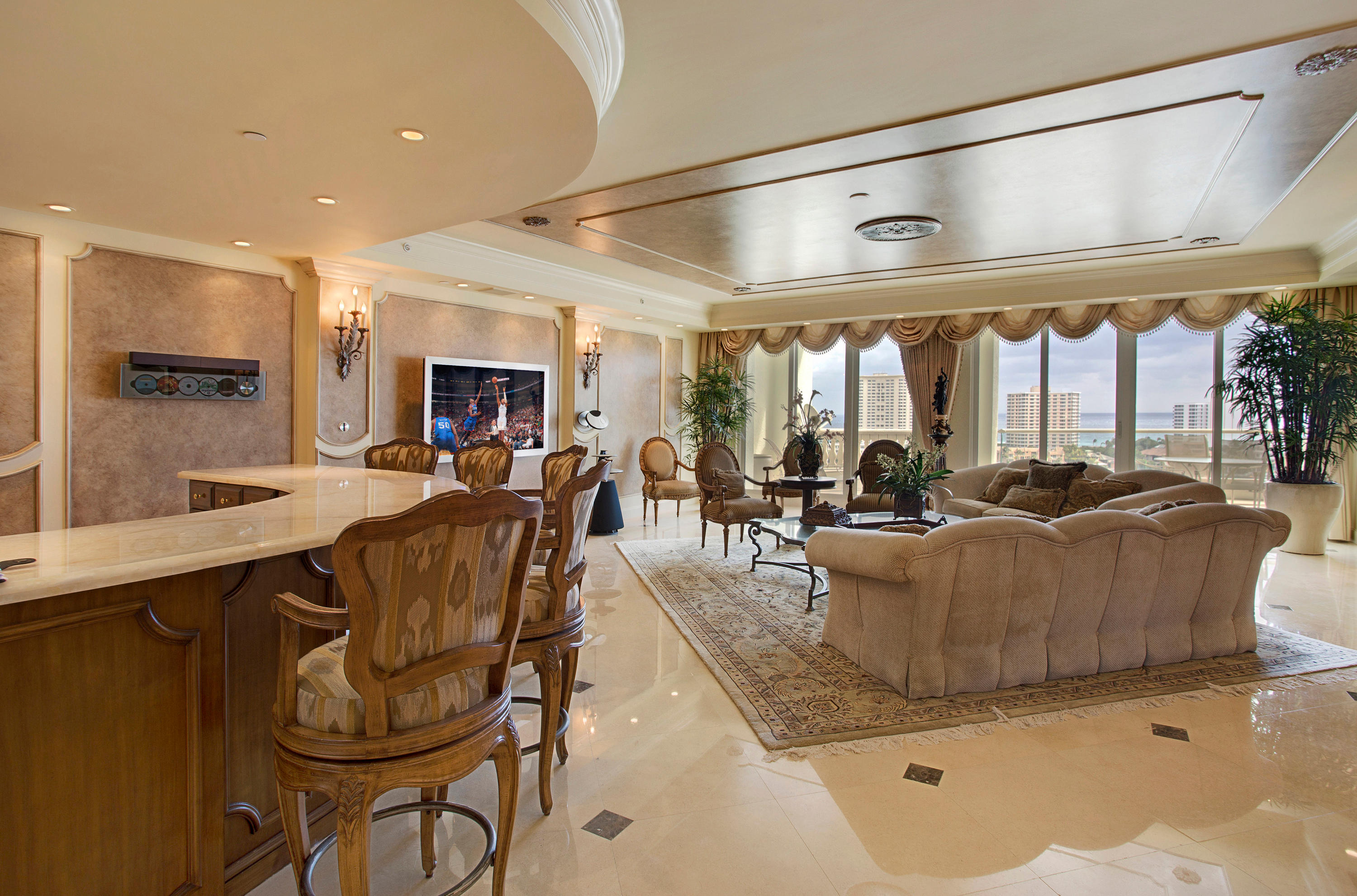 450 Southeast 5th Avenue, Unit 1101N Boca Raton, FL 33432 - Photo 3 of 26 Spacious Living Room looking East