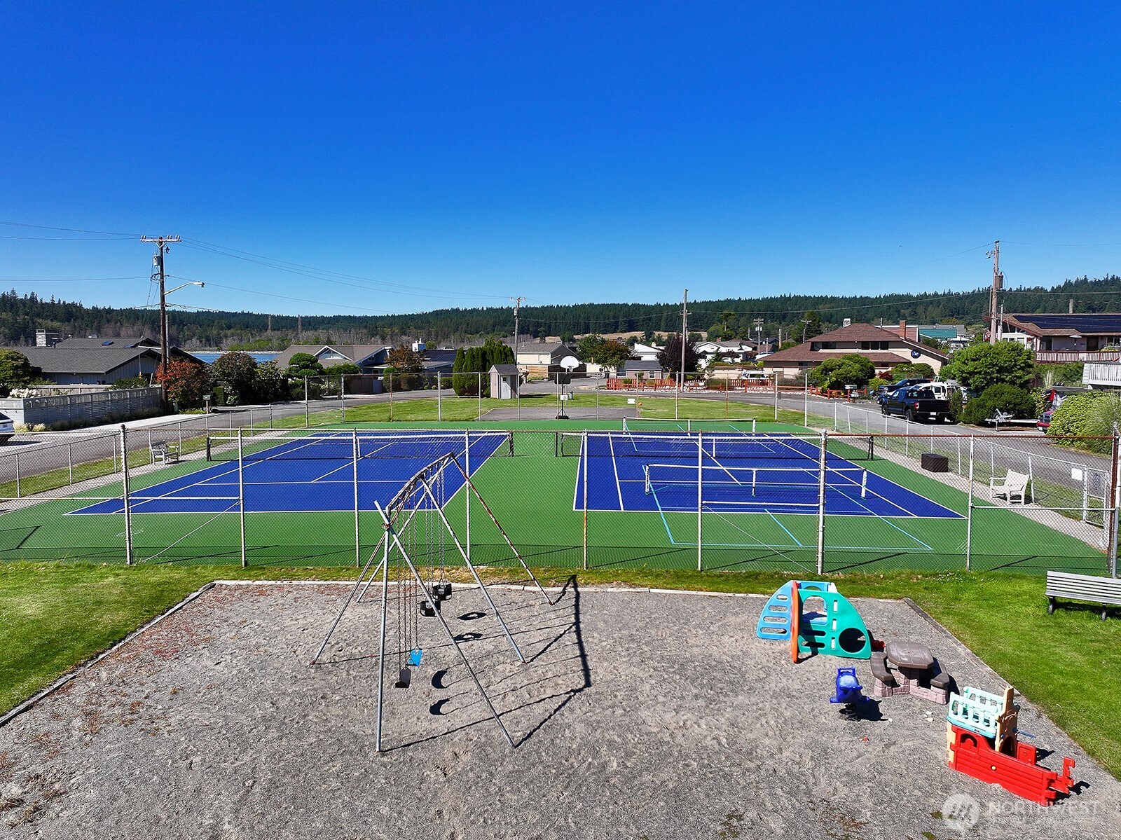 8121 Sandy Hook Terrace Clinton, WA 98236 - Photo 37 of 40 a view of a park with a slide