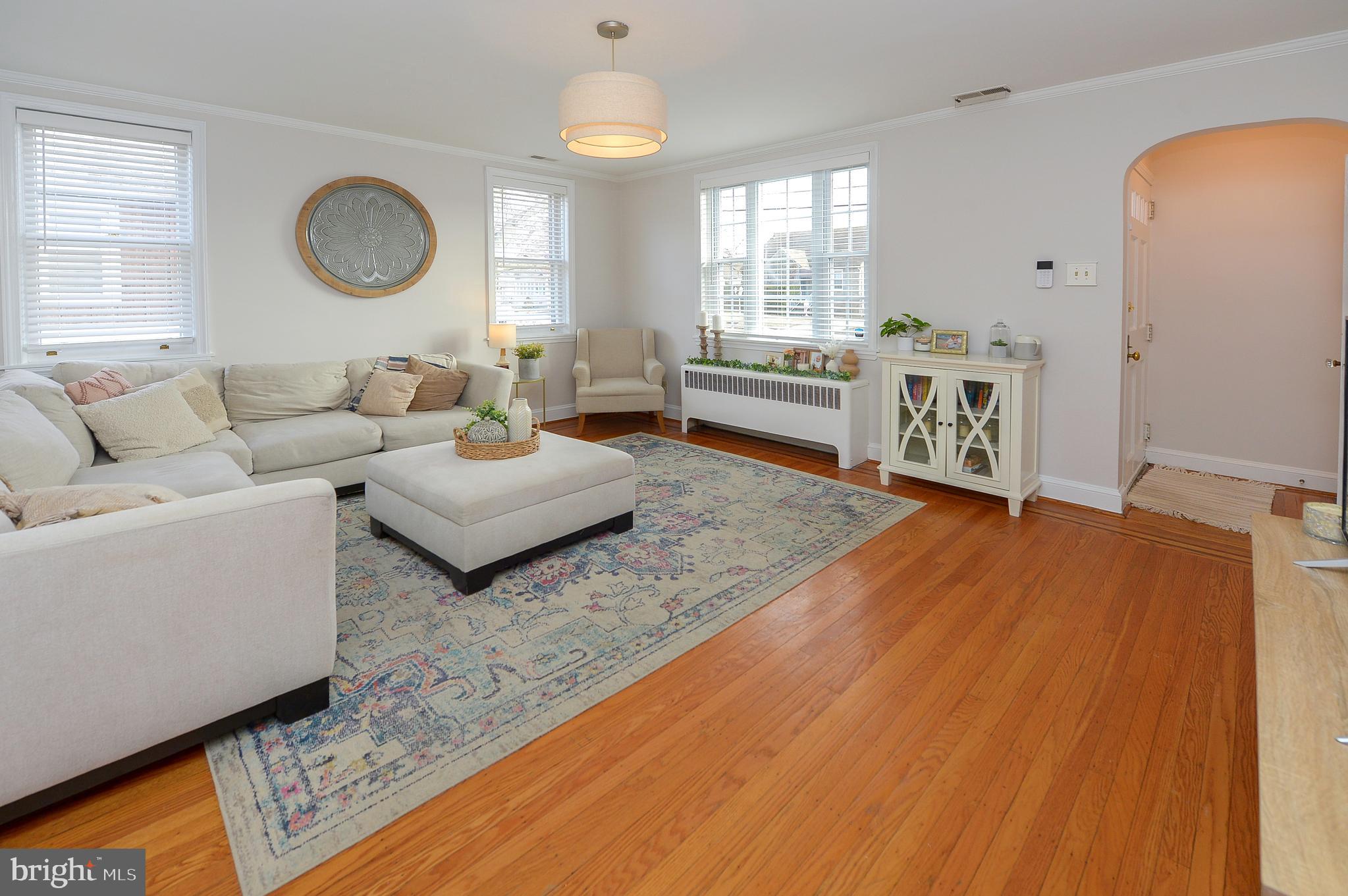 1929 Wayne Avenue Haddon Heights, NJ 08035 - Photo 3 of 36 a living room with furniture and a wooden floor