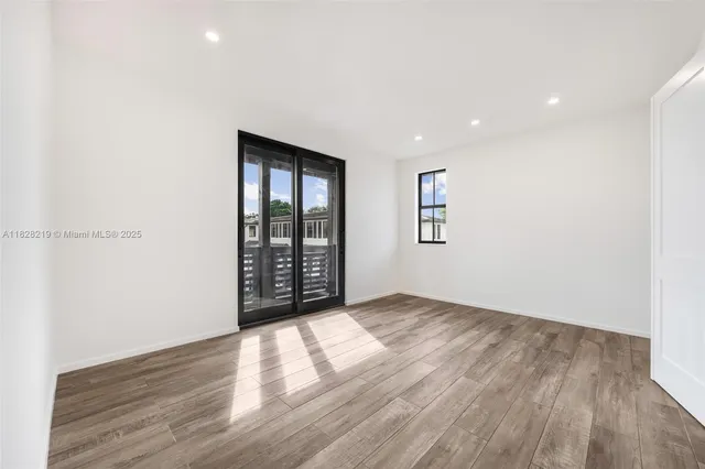 a view of a balcony with an ocean view