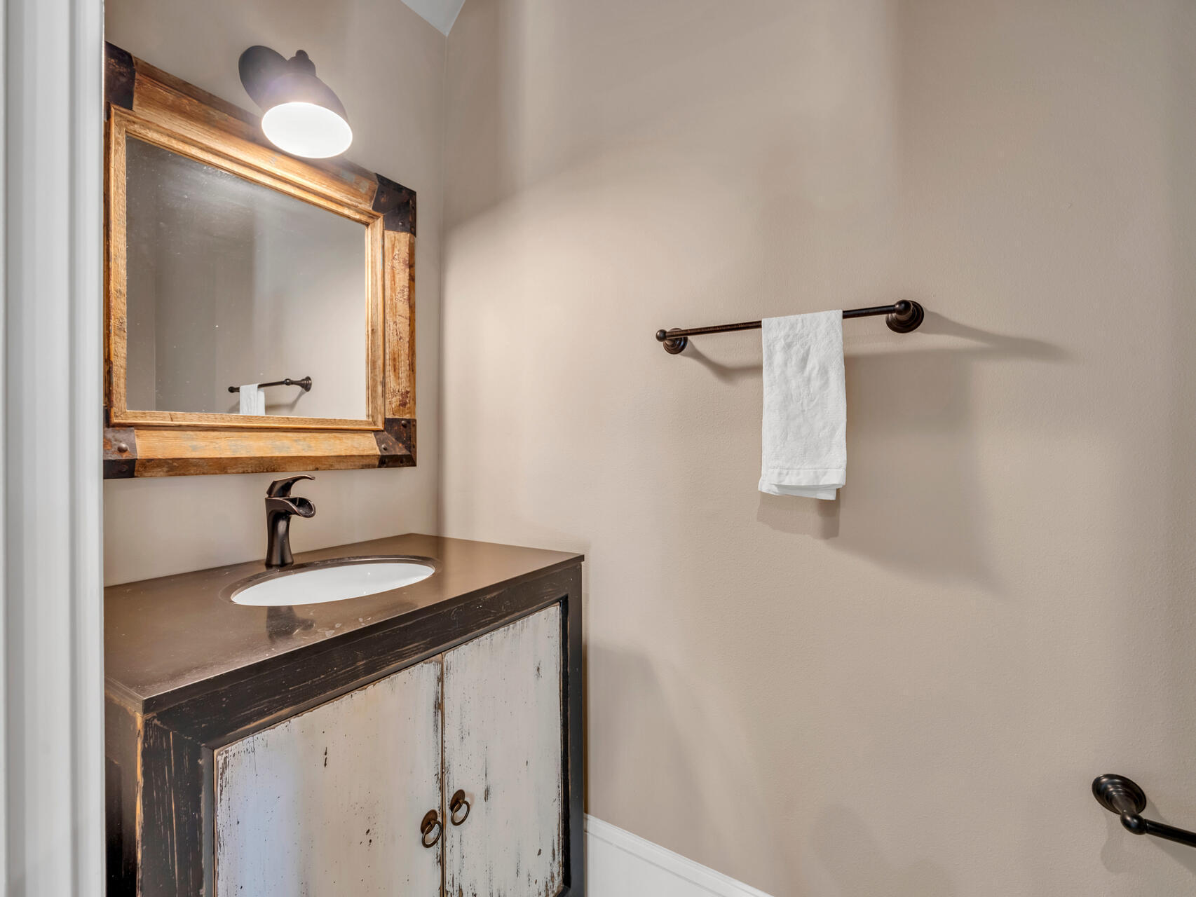 182 Buck Road Santa Rosa Beach, FL 32459 - Photo 65 of 99 a bathroom with a sink and a mirror