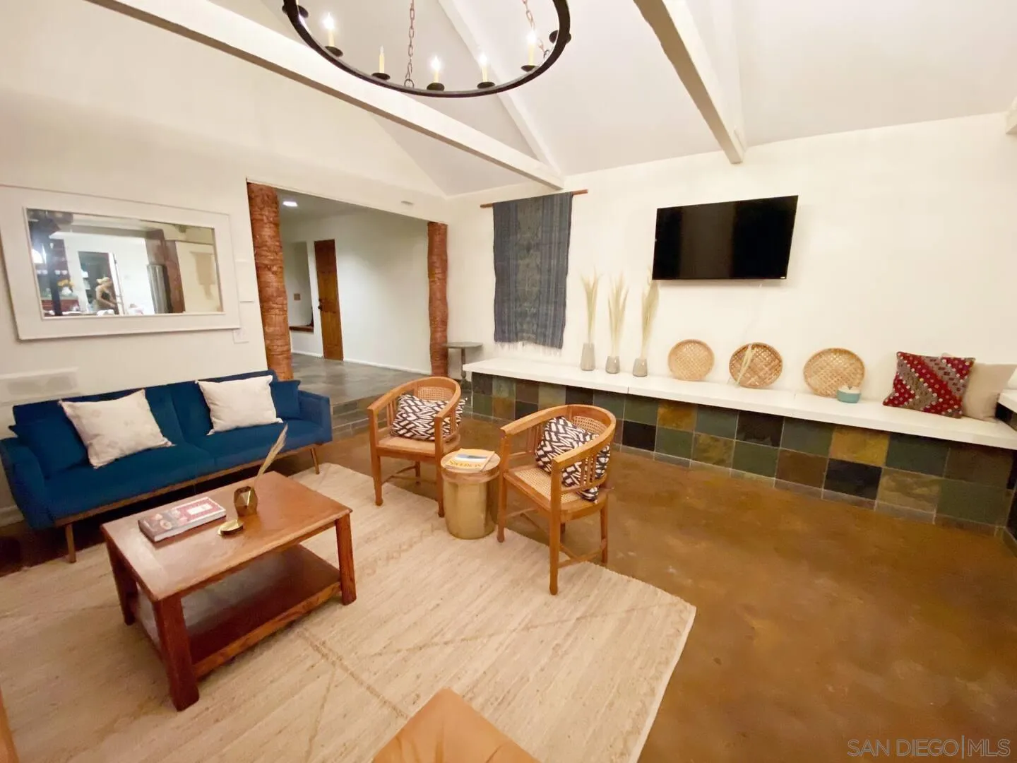 513 3rd Street Encinitas, CA 92024 - Photo 6 of 22 a living room with furniture and a flat screen tv