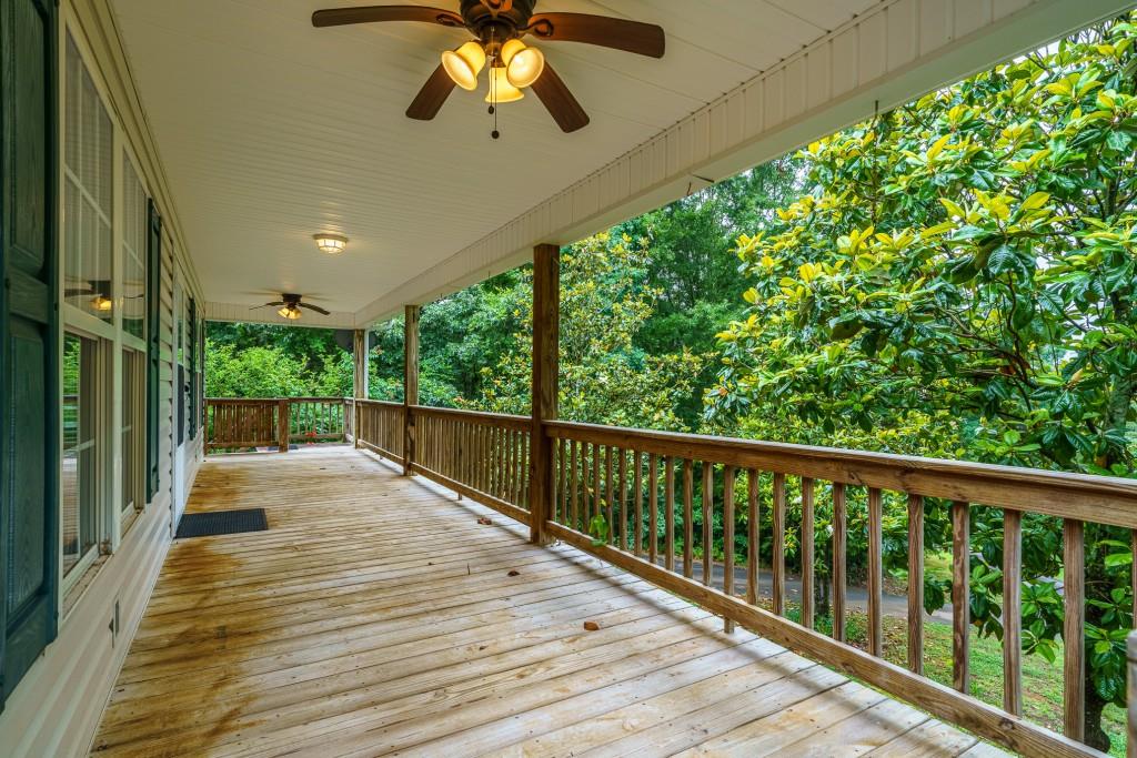 176 Big Oak Tree Road Northwest Adairsville, GA 30103 - Photo 53 of 77 a view of balcony with wooden floor