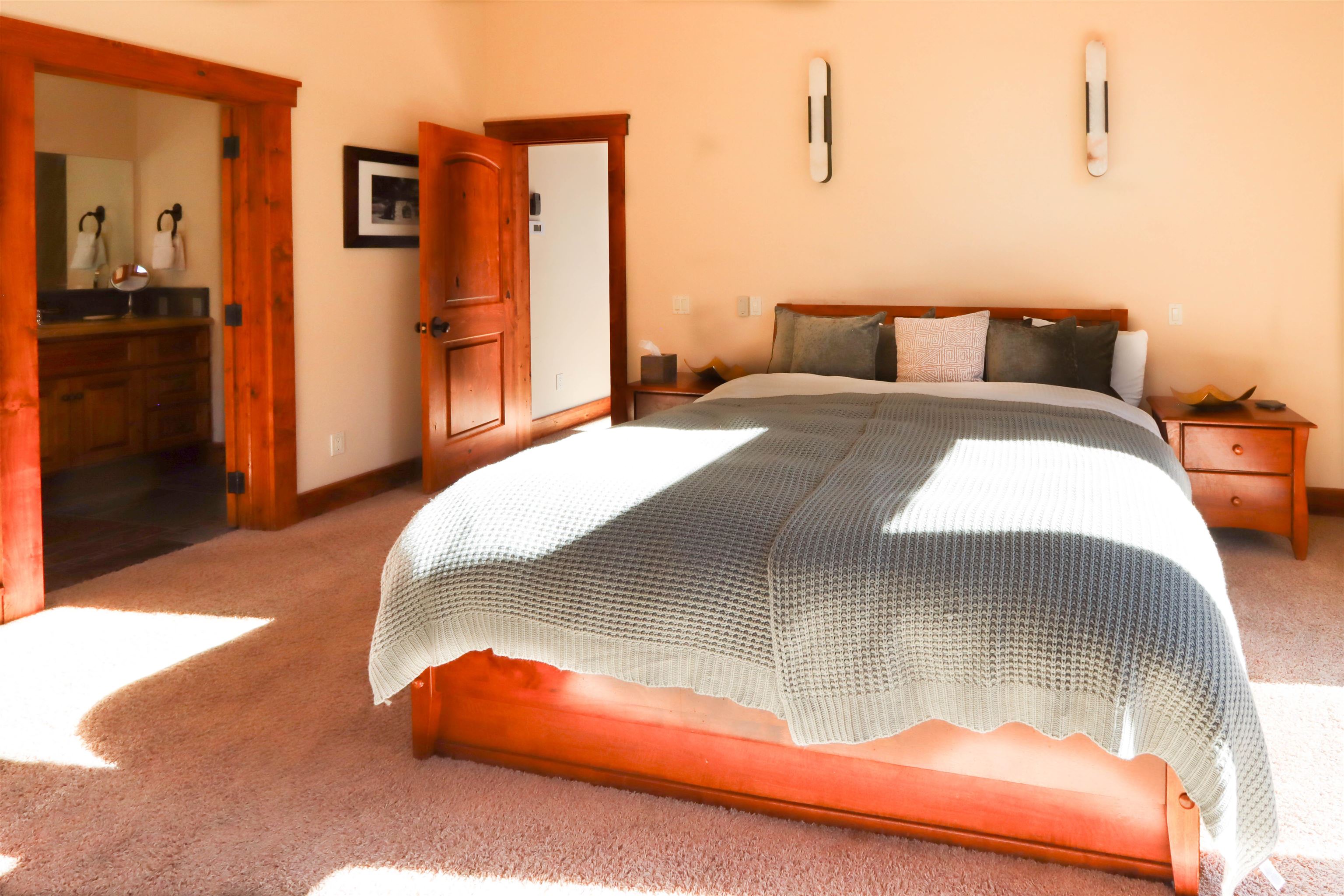 131 West Steelhead Road June Lake, CA 93529 - Photo 17 of 47 a bedroom with a bed and closet