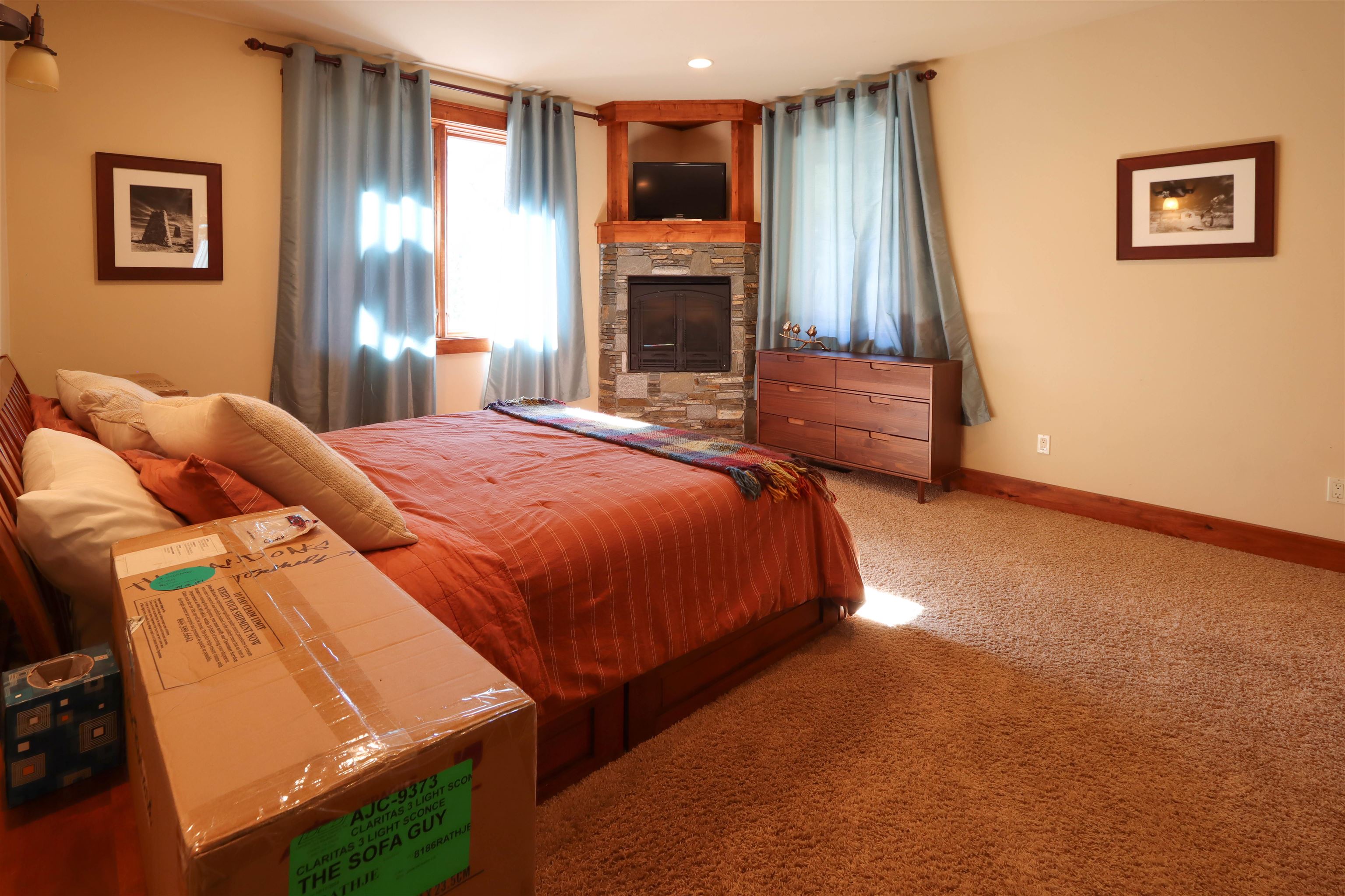 131 West Steelhead Road June Lake, CA 93529 - Photo 32 of 47 a bedroom with a bed and a window