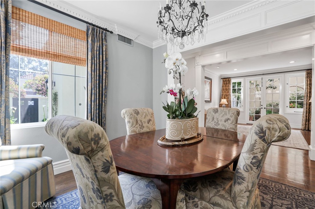 18 Lyon Newport Coast, CA 92657 - Photo 7 of 45 a view of a dining room with furniture window and wooden floor