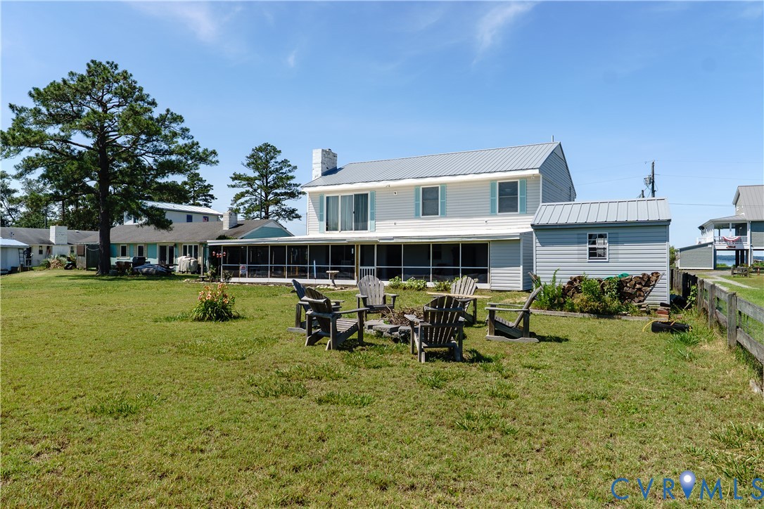 1280 Little Florida Road Farnham, VA 22460 - Photo 32 of 41 Expansive backyard featuring a manicured lawn and