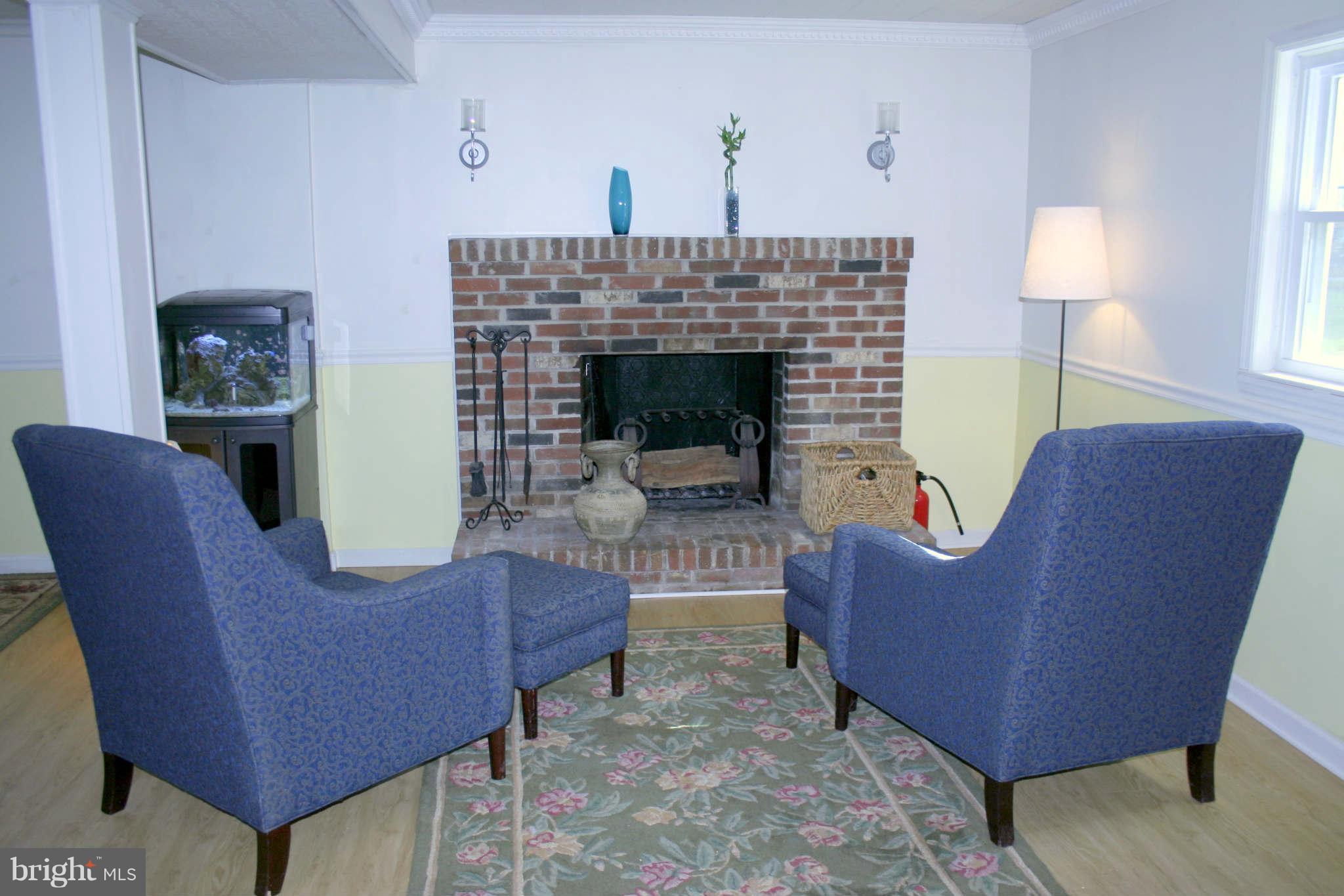 6905 Yale Road Baltimore, MD 21220 - Photo 20 of 27 Lower Level Family Room w/Brick Fireplace