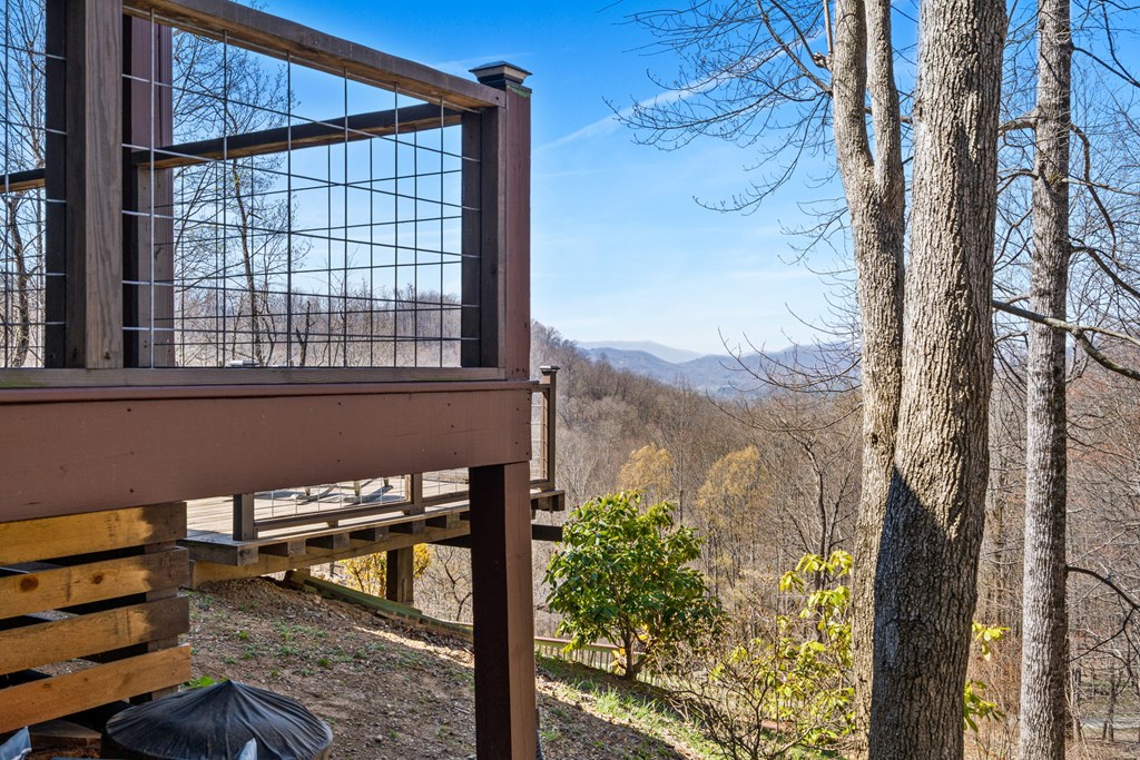 961 South Brooks Cove Road Hayesville, NC 28904 - Photo 36 of 55 a view of a balcony with an outdoor space