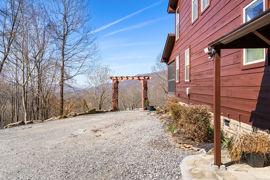961 South Brooks Cove Road Hayesville, NC 28904 - Photo 47 of 55 a view of a backyard of the house