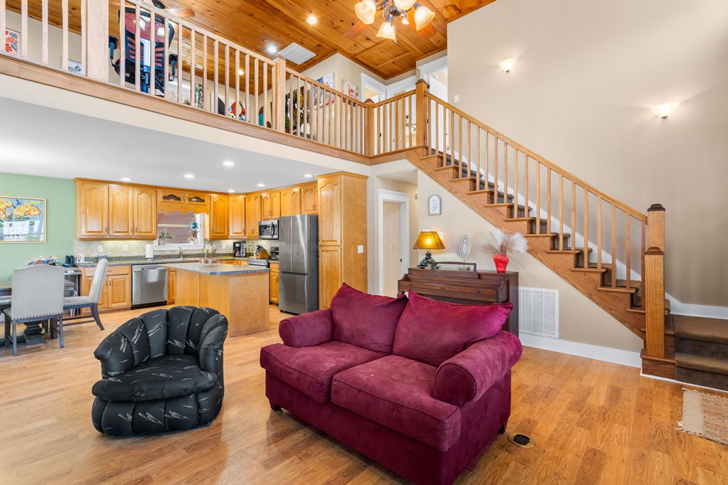 961 South Brooks Cove Road Hayesville, NC 28904 - Photo 8 of 55 a living room with furniture or stairs and a living room