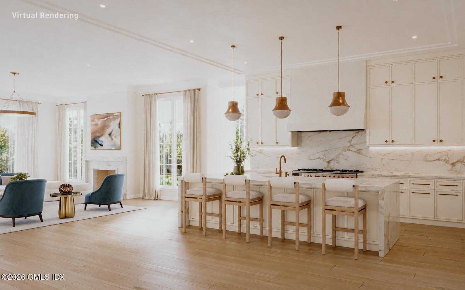 86 Howard Road Greenwich, CT 06831 - Photo 8 of 22 Kitchen/Living Room