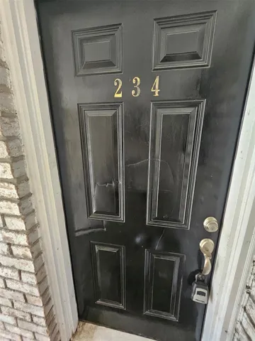 a bathroom with a mirror
