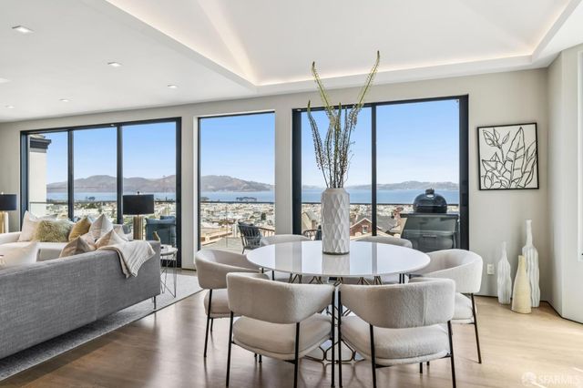 a bathroom with a sink vanity and a mirror