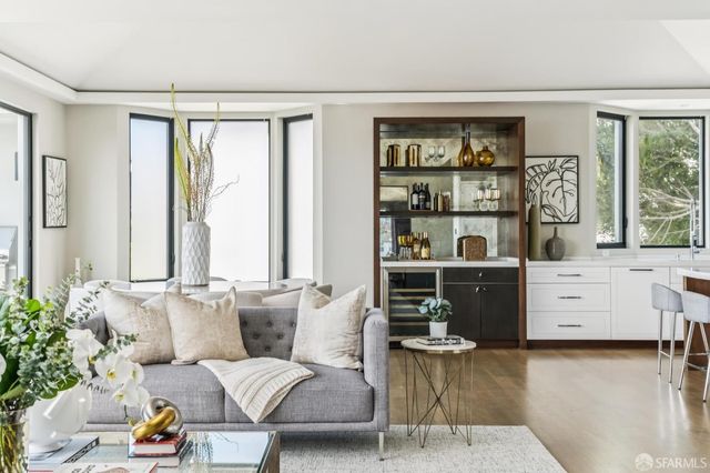 a view of hallway with stairs