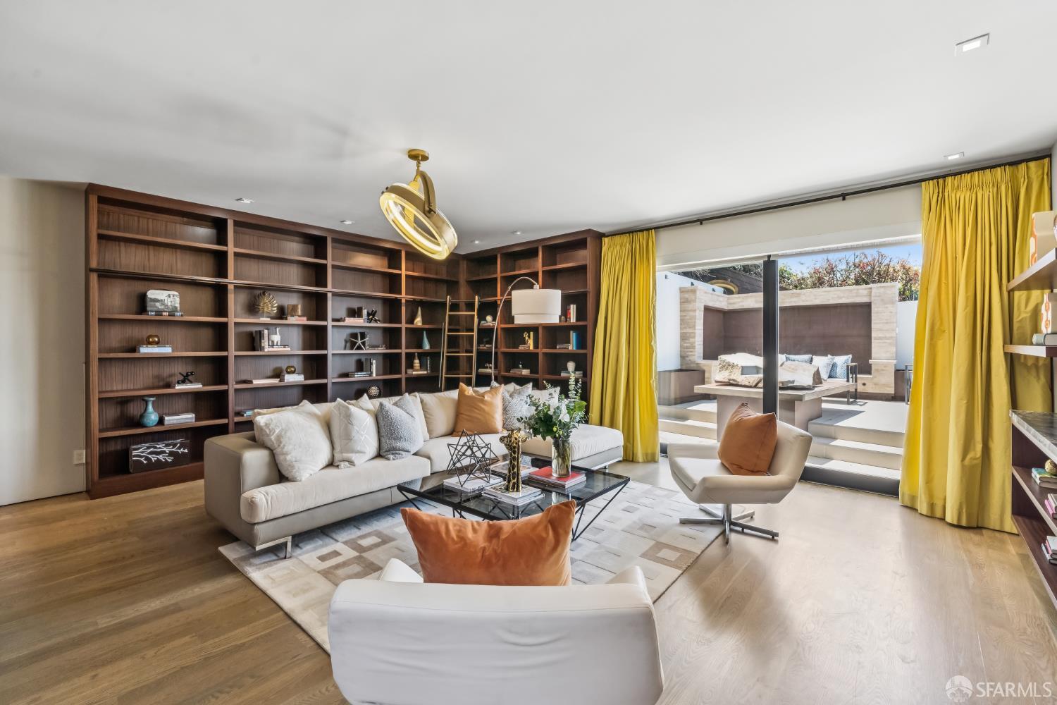 2755 Fillmore Street San Francisco, CA 94123 - Photo 82 of 99 a living room with furniture a rug and a large window