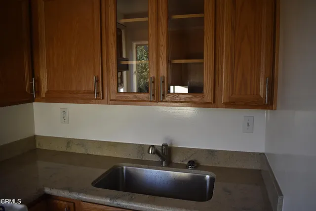 a close view of sink and tap