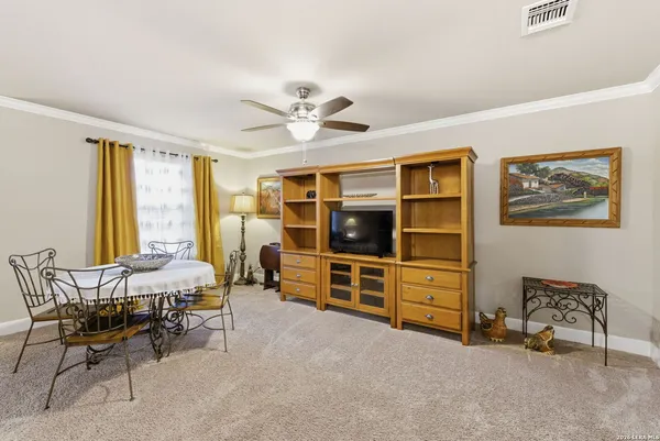a view of a livingroom with furniture window and outside view