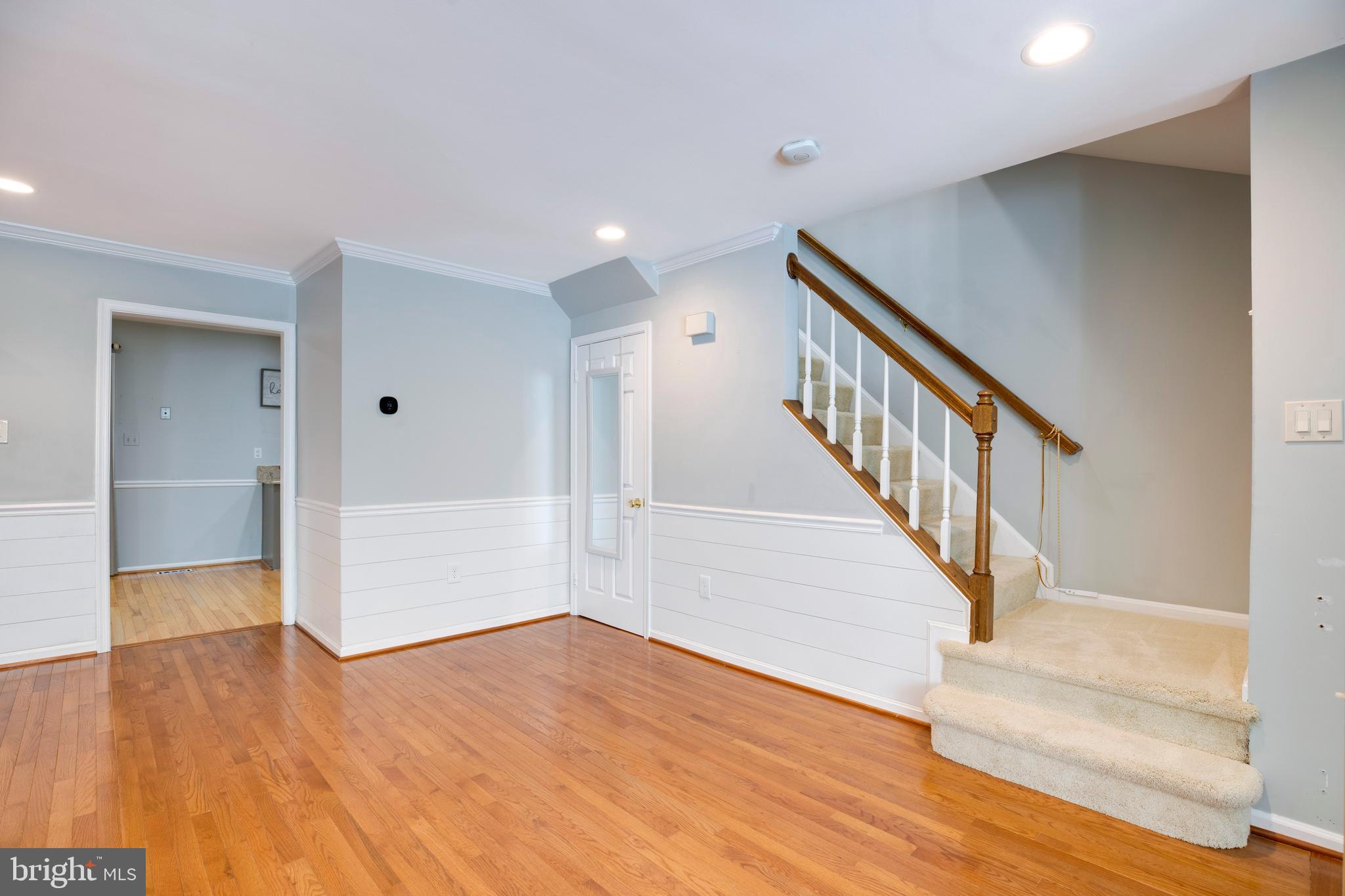 160 Washington Street Occoquan, VA 22125 - Photo 4 of 30 a view of entryway and hall with wooden floor