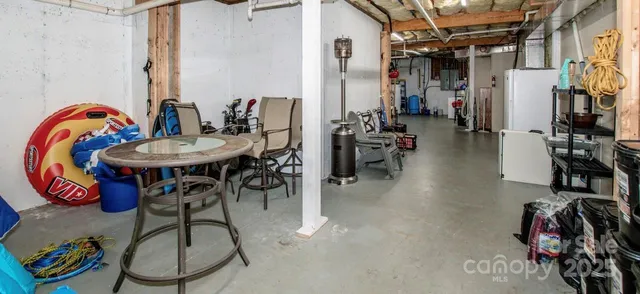 a view of a dining room with furniture kitchen and mountain view