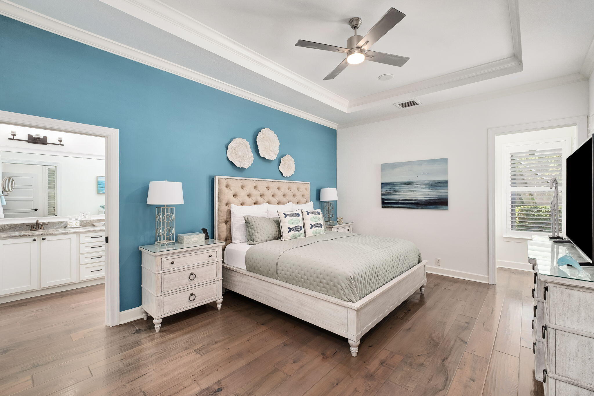 384 Terrapin Destin, FL 32541 - Photo 12 of 21 a bedroom with a bed and a flat screen tv