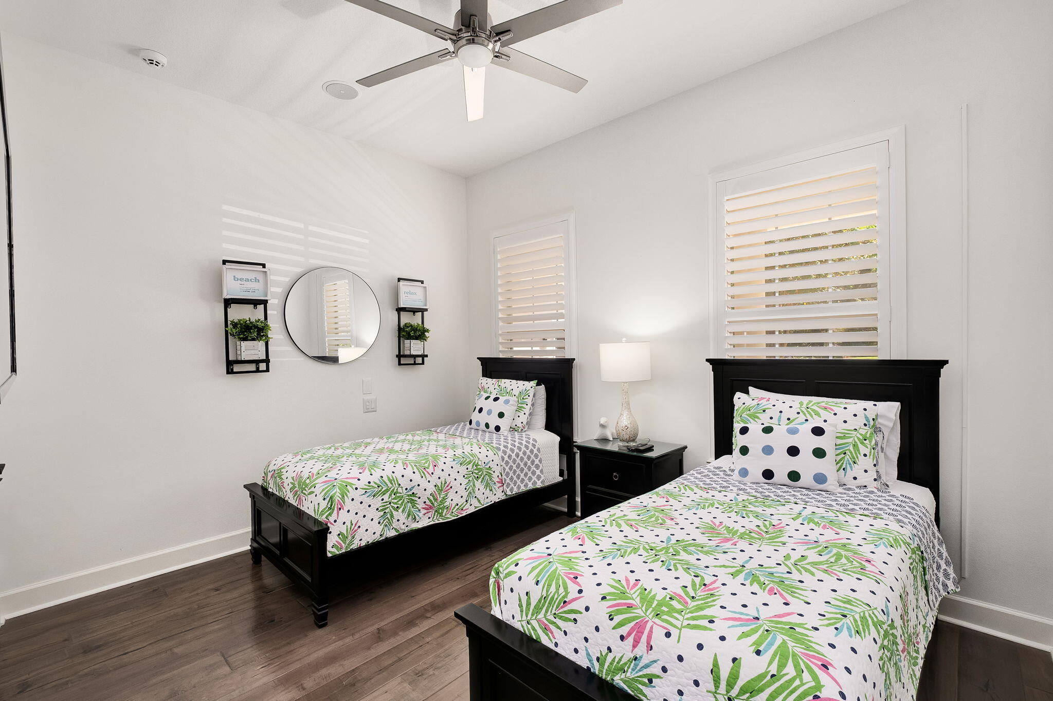 384 Terrapin Destin, FL 32541 - Photo 15 of 21 a bedroom with two beds and a chandelier