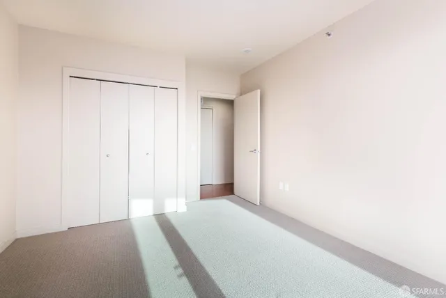 a view of a room with an empty space