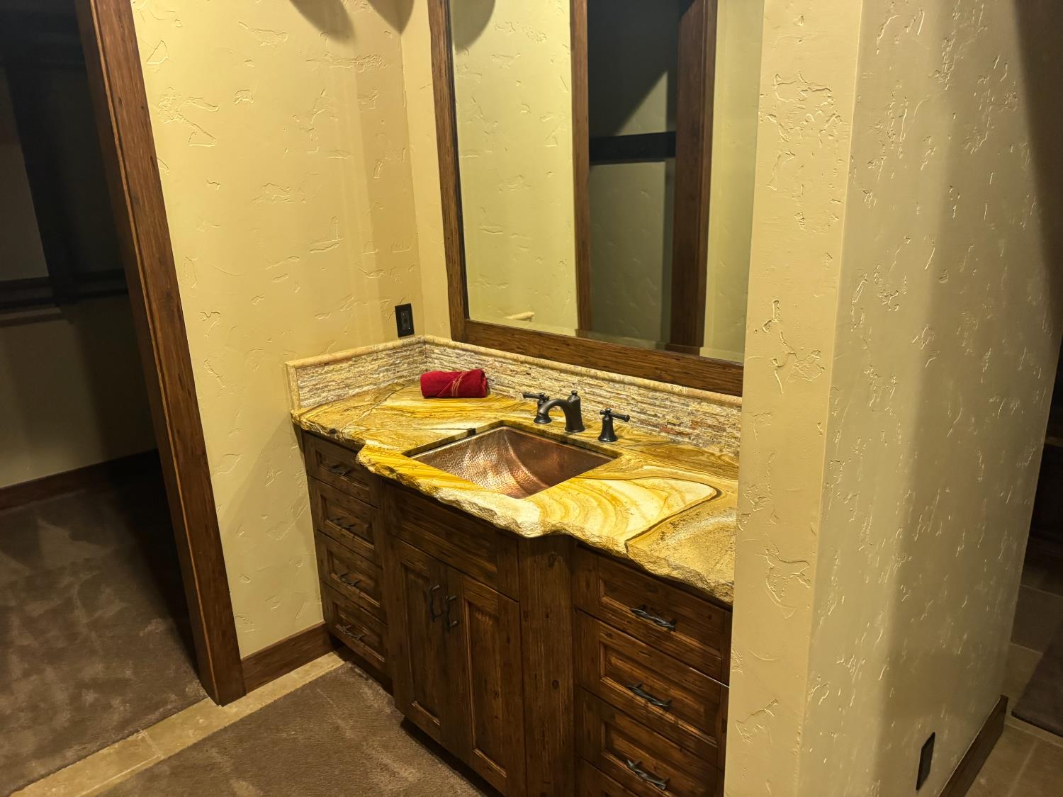 3488 River Road Colusa, CA 95932 - Photo 27 of 31 a bathroom with a sink and a mirror