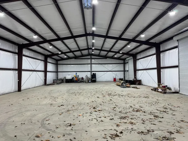 a view of a garage