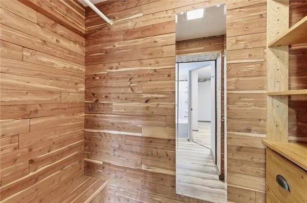 a view of a car garage