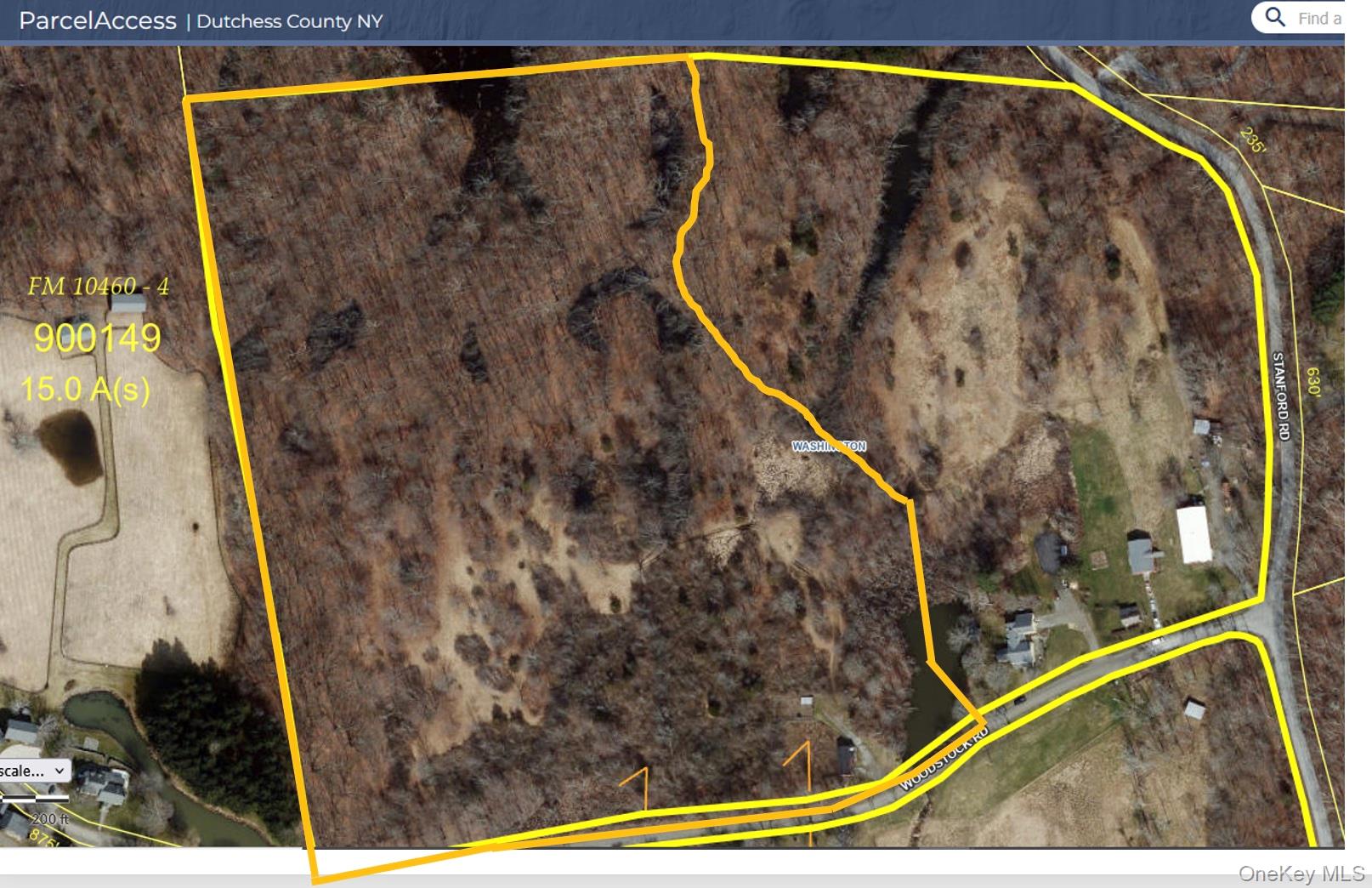 Parcel 1-tbd Woodstock Road Millbrook, NY 12545 - Photo 8 of 9 Map of property location with property parcel outlined