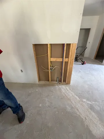 a view of an empty room