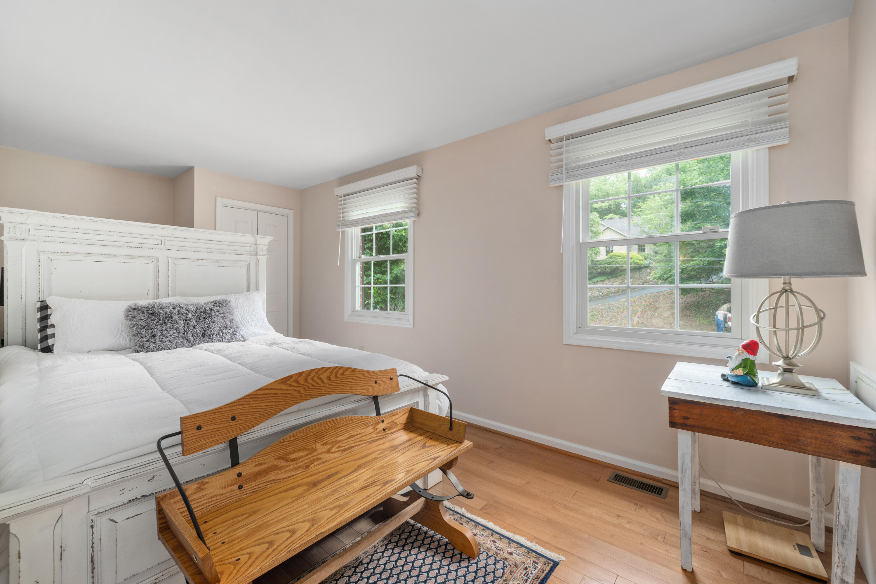 3341 Hidden Oak Road Southwest Roanoke, VA 24018 - Photo 13 of 26 a bedroom with a bed window and a table