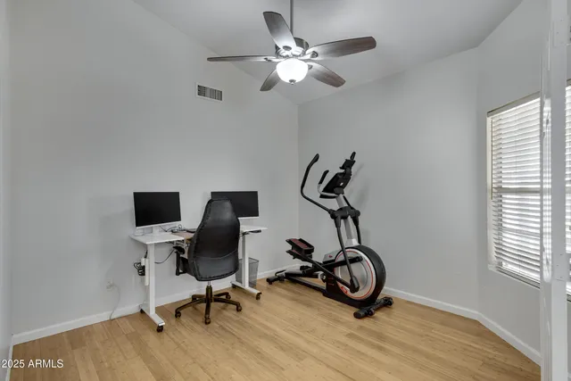 a view of workspace with windows