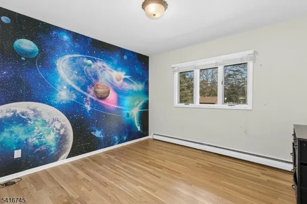 a view of a painting on the wall