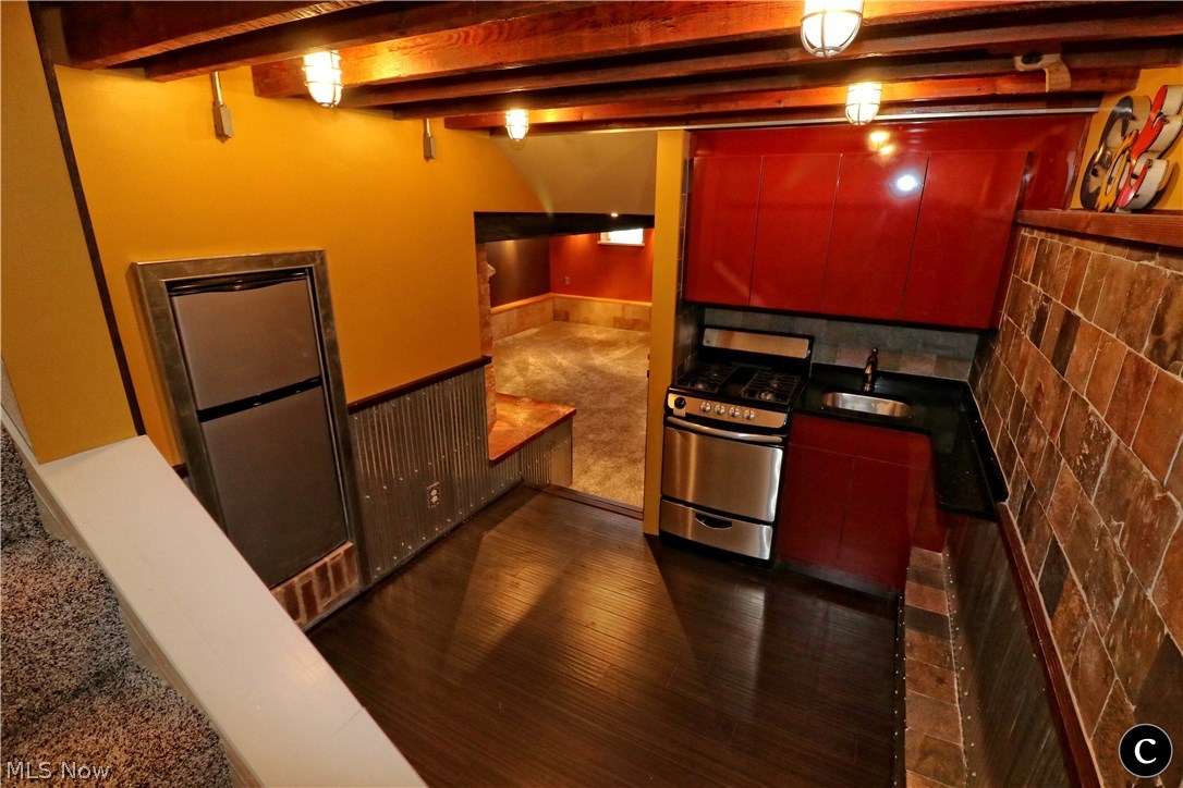 848 Lander Road Cleveland, OH 44143 - Photo 24 of 30 PARTY TIME!! HAVING PEOPLE OVER ? HOST WITH THIS AMAZING 2ND KITCHEN & YOUR CUSTOM FINISHED BASEMENT