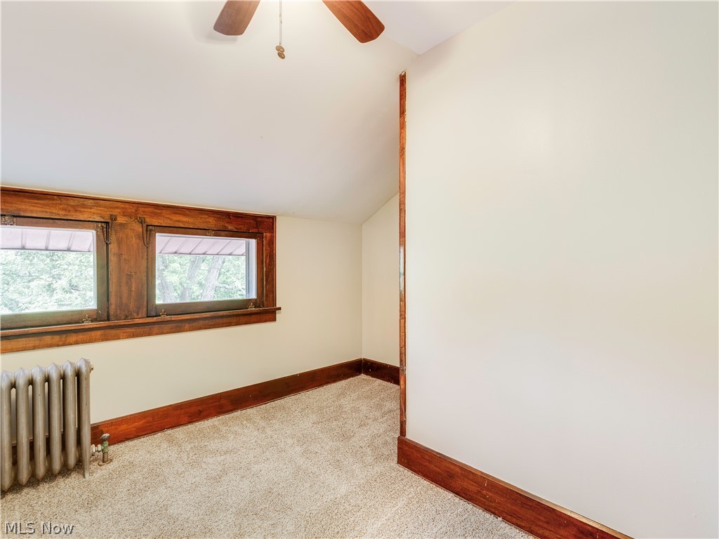 850 Rice Street Alliance, OH 44601 - Photo 27 of 29 Bedroom 3 of 3 with new carpet, large closet and ceiling fan