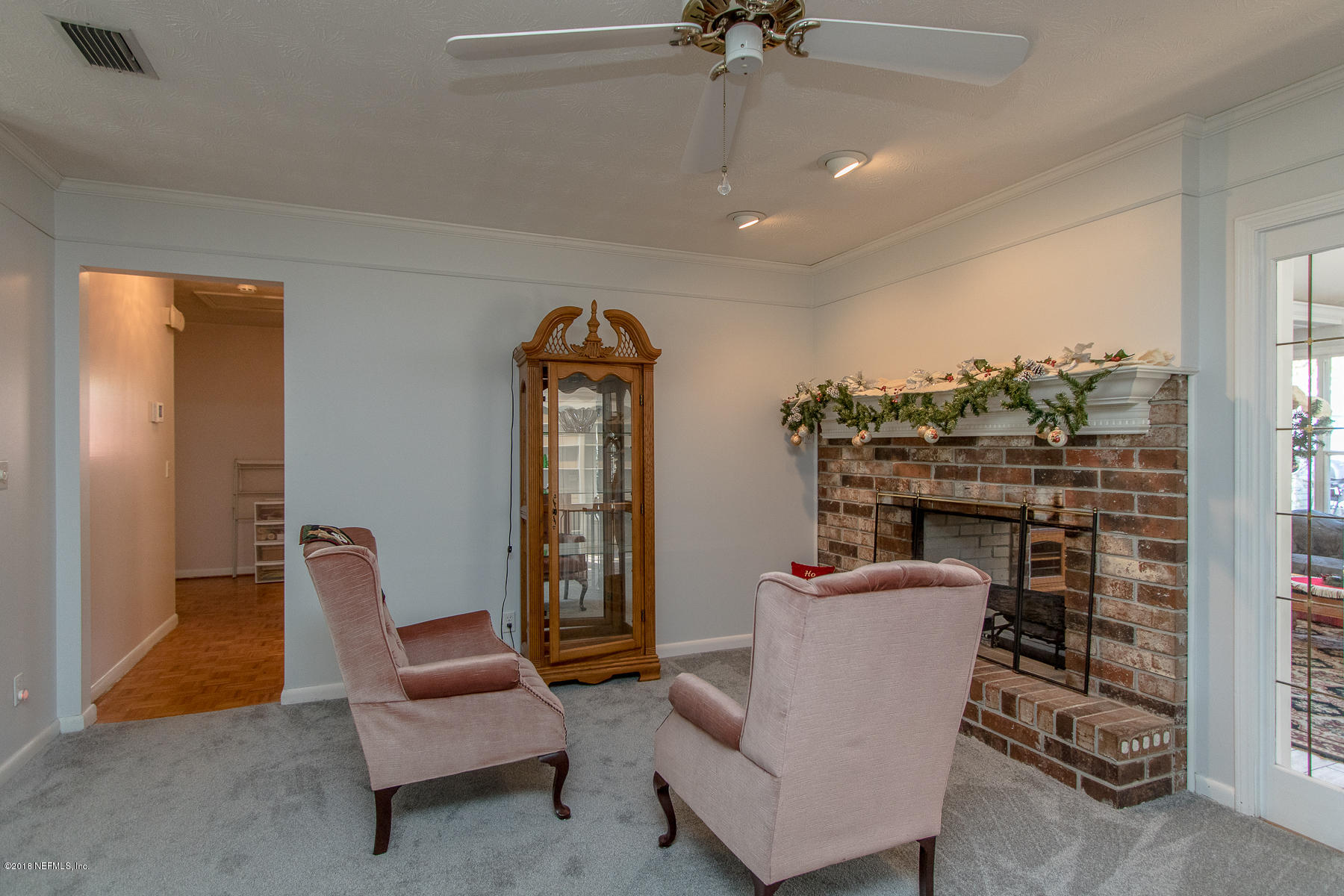 2931 Greenridge Road Orange Park, FL 32073 - Photo 10 of 36 Sitting Area with Double-Sided Fireplace