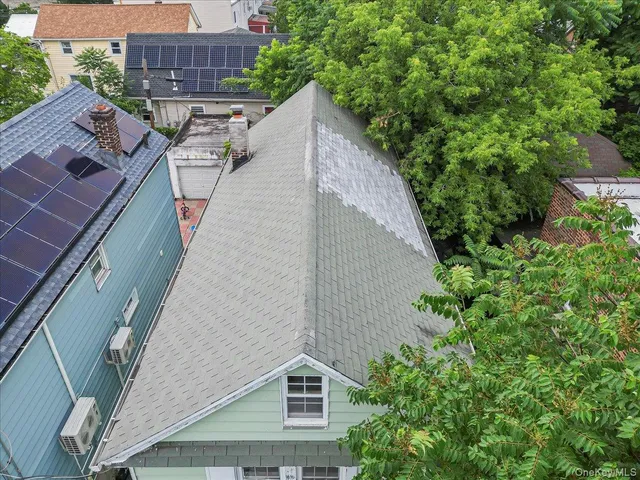 a aerial view of a house
