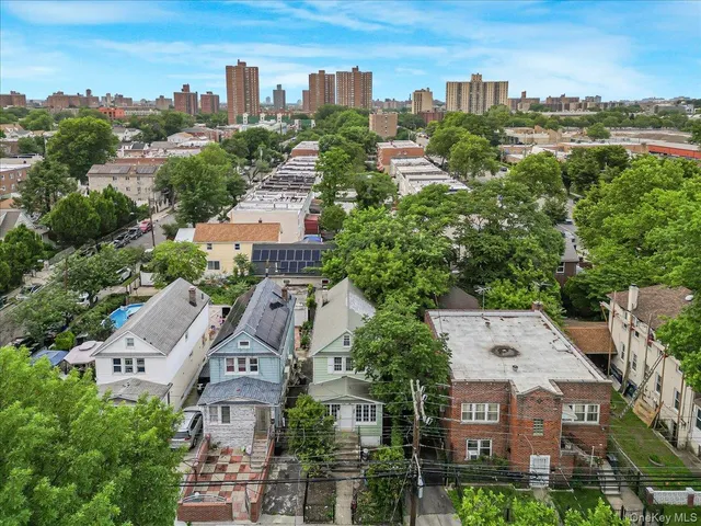 an aerial view of city