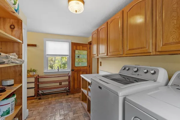 a room with storage and utility