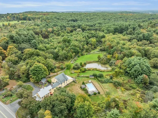 a view of a lush green field
