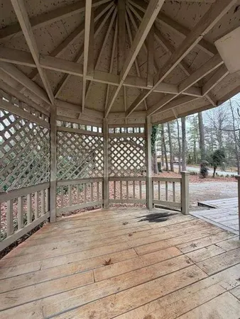 a view of a backyard of a house