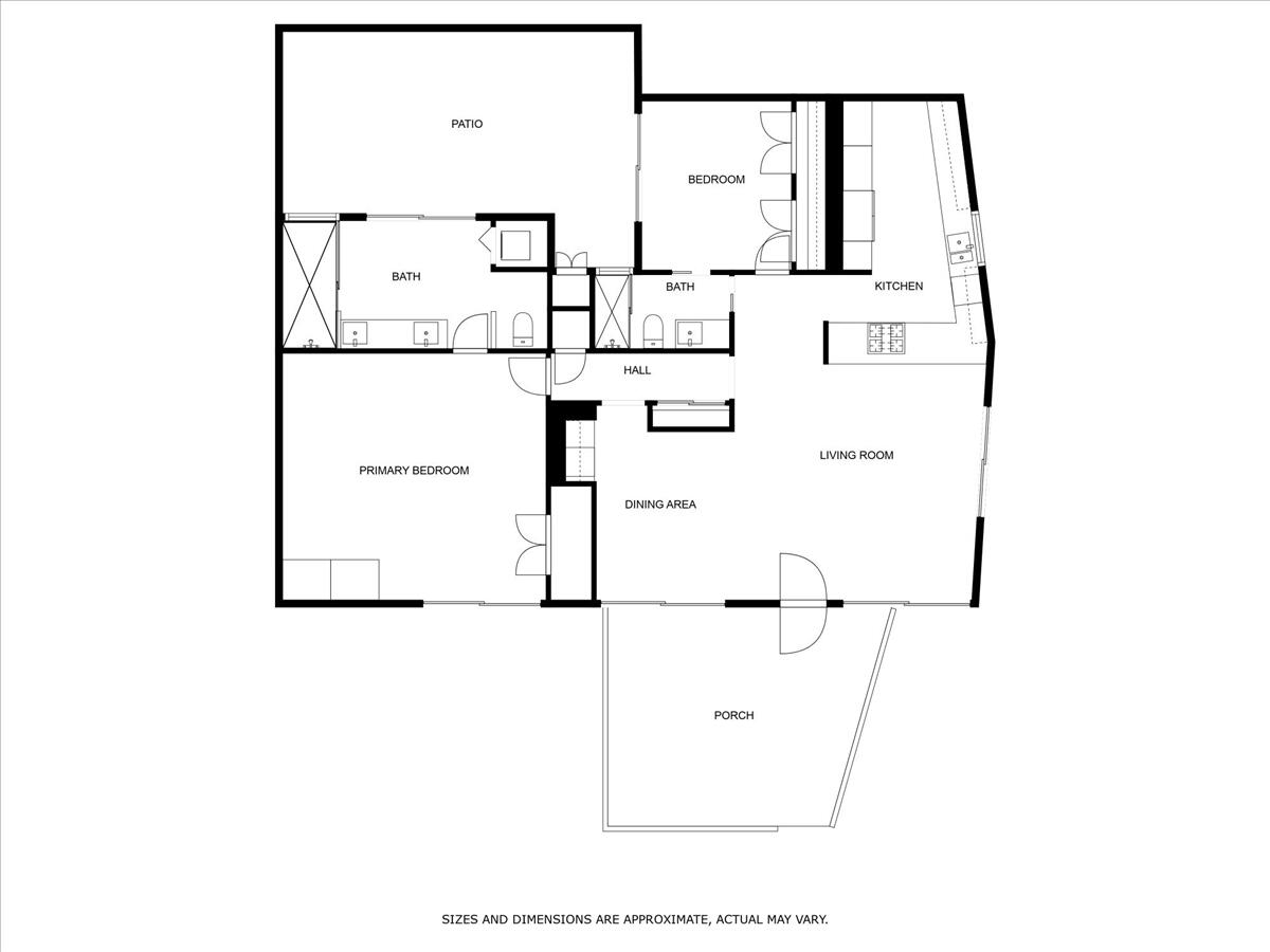 2033 Ramon Road, Unit 6C Palm Springs, CA 92264 - Photo 40 of 40 02-2033 Ramon Rd #6C -31 2D FLOOR PLAN n