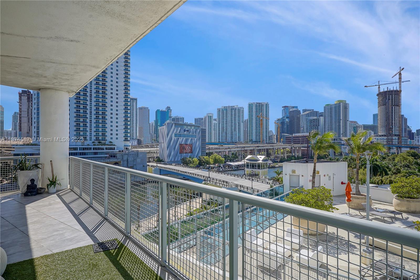10 Southwest South River Drive, Unit 703 Miami, FL 33130 - Photo 23 of 47 a view of a balcony with city view
